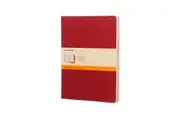 3pc Moleskine Ruled Cahier Notebook Architects Designers Journal XL Cranberry RD