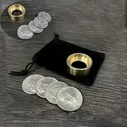 Enjoyer Space Box 2.0 by Oliver Magic Coin Appear/Vanish Close Up Magic Coins Gimmick Illusion Magic Mentalism