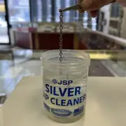 NEW! 1 piece Silver Coin and jewelry cleaner 8 fl oz 237ml with dipping Basket.