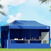 1 Set Gazebo 3x6m InstaHut Pop Up Blue