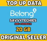 Belong Mobile Data Gift 20GB BULK BUY DISCOUNTS! CHEAPEST!