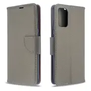 For Samsung Galaxy S20+ Plus Case, PU Leather Wallet Cover with Stand & Lanyard, Grey