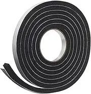 Frost King R734H Sponge Rubber Foam Tape 3/4" W X 7/16" H X 10' L, Black