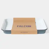在飛比找PChome24h購物優惠-Falcon 獵鷹琺瑯 琺瑯托盤 灰白