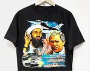 BIN LADEN 9/11 t-shirt vintage rap tee bush trump 90s drake kanye jordan 21 savage concert tour merch travis scott astroworld mike tyson nyc-Pch69 ...