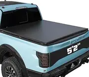 Truck Bed Tonneau Cover Compatible with Chevy Colorado & GMC Canyon 2015 2016 2017 2018 2019 2020 2021 2022 2023 2024 5.2 ft Short Box, Soft Roll Up Style