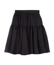 Laminated mini skirt FR36 black