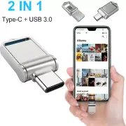 Dual 2 In 1 Type C USB3.0 Mini Flash Drive Memory USB Stick Thumb Drive