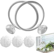 Betta Exercise Ring, Fish Feeding Ring, Aquarium Exercise Toy, Betta Suction Ring, Fish Tank Toys, Small Tank Ring, Betta Filter Balls, Fish Training Ring, Betta Play Toys, Betta Feeding Tools,