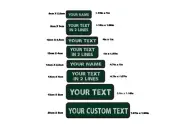 1PC Bottle Custom Name Embroidery Patch | Badge Iron On Or Hook Loop 10X2.5CM...