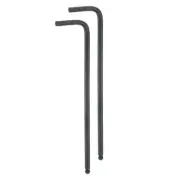 2pcs Ball End Hex Key Wrench 1/8" L-Shape Long Arm Hexagon SAE Wrenches Black