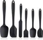 6 Pieces Silicone Spatula Set, Non Stick Rubber Spatula Kitchen Utensils