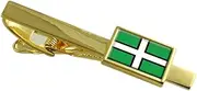 [Select Gifts] Devon County England Flag Gold Tie Clip