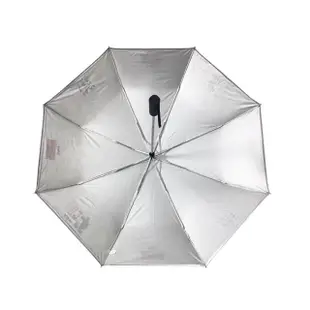 【Disney 迪士尼】27吋-米奇-銀膠自動折傘-米灰款(UV晴雨兩用傘)