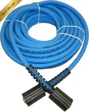 UBERFLEX™ Kink Resistant Pressure Washer Hose 1/4" X 50' 3,100 PSI with (2) 22MM