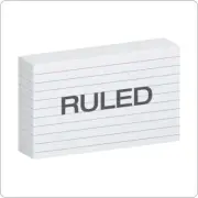 Oxford Ruled Index Cards 3" x 5" White Lined Index Flashcards 300 per Bulk Pack