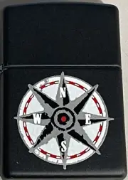 ZIPPO 1997 MARLBORO COMPASS BLACK MATTE LIGHTER SEALED IN BOX A333