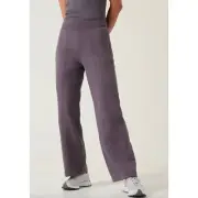 Athleta Retroplush Straight Leg Pant Dark Violet Plus Size Athleisure 3X NWT