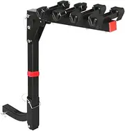 [GIANTZ] 4 Bike Carrier Rack, Tow Bar Bikes Boot Rear Racks Car Hitch Trunk Bicycle Carriers Automotive Sports Transporting Road Bicycles Caravan Organizers and Storage, Foldable Heavy Duty Steel Black