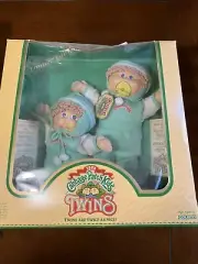 Cute Vtg 80s New In Box Cabbage Patch Kids Twin Boy Dolls Limited Edition 1985