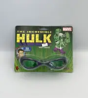 SUPERRARE Vintage 2003 Marvel The Incredible Hulk 72" Swim Goggles NEW SEALED