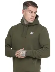 [SIKSILK] Essential Overhead Hoodie in Khaki