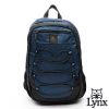 Lynx - 美國山貓筆電大容量行李拉桿設計後背包深藍色