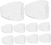 GLSTOY 10pcs Tealight Cup Tea Light Cups Candle Holder for Jar Candles Heart Shaped Plastic Cups re-usable