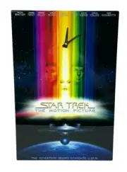 Star Trek Themed Dye Sublimation Aluminum Wall Poster With Analog Clock