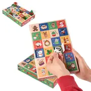 5Pcs Christmas Advent Calendar Blind Box 24 Grids DIY Empty Surprise Box