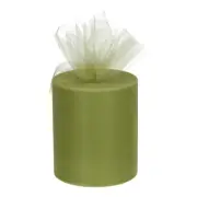 200 Yards Tulle Ribbon Rolls Netting Fabric Spools 6 Inch Olive Green