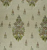 CLARENCE HOUSE "Bhutan" brown green woven France linen cotton new remnant