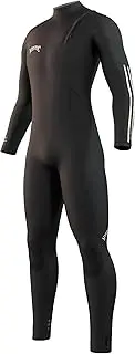 Mystic Watersports - Surf KiteSurf & Windsurfing Mens The One 5/3mm Zipfree Wetsuit - Black - Thermal Warm Heat Layer