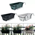 Balcony Railing Planter Home Decor Plant Basket for Patio Country Yard