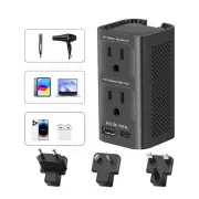 220V to 110V Voltage Converter US to Europe Travel Plug Adapter International