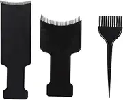 CANIGHT Hair Dye Tool Set 3pcs Highlighting Board Brush Kit for Black Hair Coloring Tint Comb