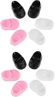 Mini Doll Shoes Stylish Comfortable Flat Shoes for Dolls for Toy House Decor