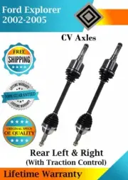Rear CV Axles For 2002-2005 Ford Explorer W/ Traction Control Lifetime Warranty (for: Ford)