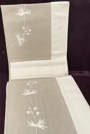 Vintage New In Package Crate & Barrel Embroidered Tablecloth YY967