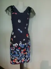 Alannah Hill multi blue 'It doesn't matter anymore' dress Size 12, RRP: $349