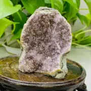 220g Natural Amethyst Geode Mineral Specimen Crystal Quartz Energy Decoration