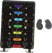SOESFOUFU Weekly Pills Organizer Portable Medicine Dispenser Travel Case with Compartments for and Moisture Protection Compact Lightweight and Convenient for Go Use