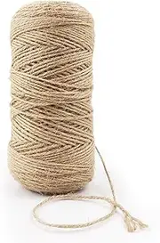 656 Feet 3Ply Twine String 2mm Jute String Twine Natural Brown Jute Rope Garden Twine for Decoration Garden Floristry DIY Arts Bundling Crafts & Wrapping