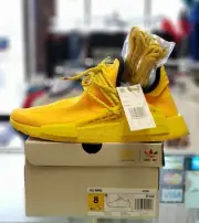 .ADIDAS HU NMD PHARRELL "EXTRA EYE" YELLOW SZ. 8 MEN/ 9.5 WMNS GY0091 DS.