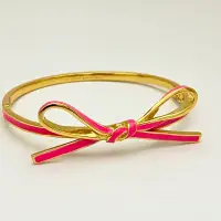 在飛比找蝦皮購物優惠-Enamel Bangle gold plated 品牌設計