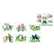 Ashdene Kitchen Cork Backed Placemats & Coasters Australian Birds Set 6