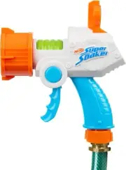 Quadblaster Nerf Super Soaker Hose Blaster Garden Hose Powered with 4 Jet Modes