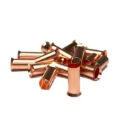 8 Gauge Uninsulated Wire Ferrules Crimp Ferrules - Copper - 10 Pack