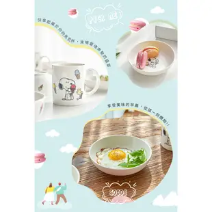 【康寧 Corelle】SNOOPY史努比 ICECREAM 14件式陶瓷餐具禮盒 (原裝進口)