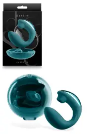 nsnovelties Euphoria by Desire 5.7" Air Pulse Couples Vibrator with Storage Dock